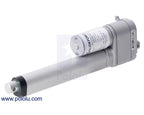 Glideforce LACT6P-12V-20 Light-Duty Linear Actuator with Feedback: 50kgf, 6" Stroke (5.9" Usable), 0