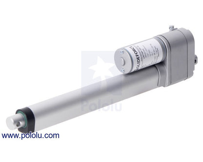 Glideforce LACT8P-12V-20 Light-Duty Linear Actuator with Feedback: 50kgf, 8" Stroke (7.8" Usable), 0