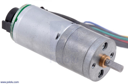 9.7:1 Metal Gearmotor 25Dx48L mm LP 12V with 48 CPR Encoder