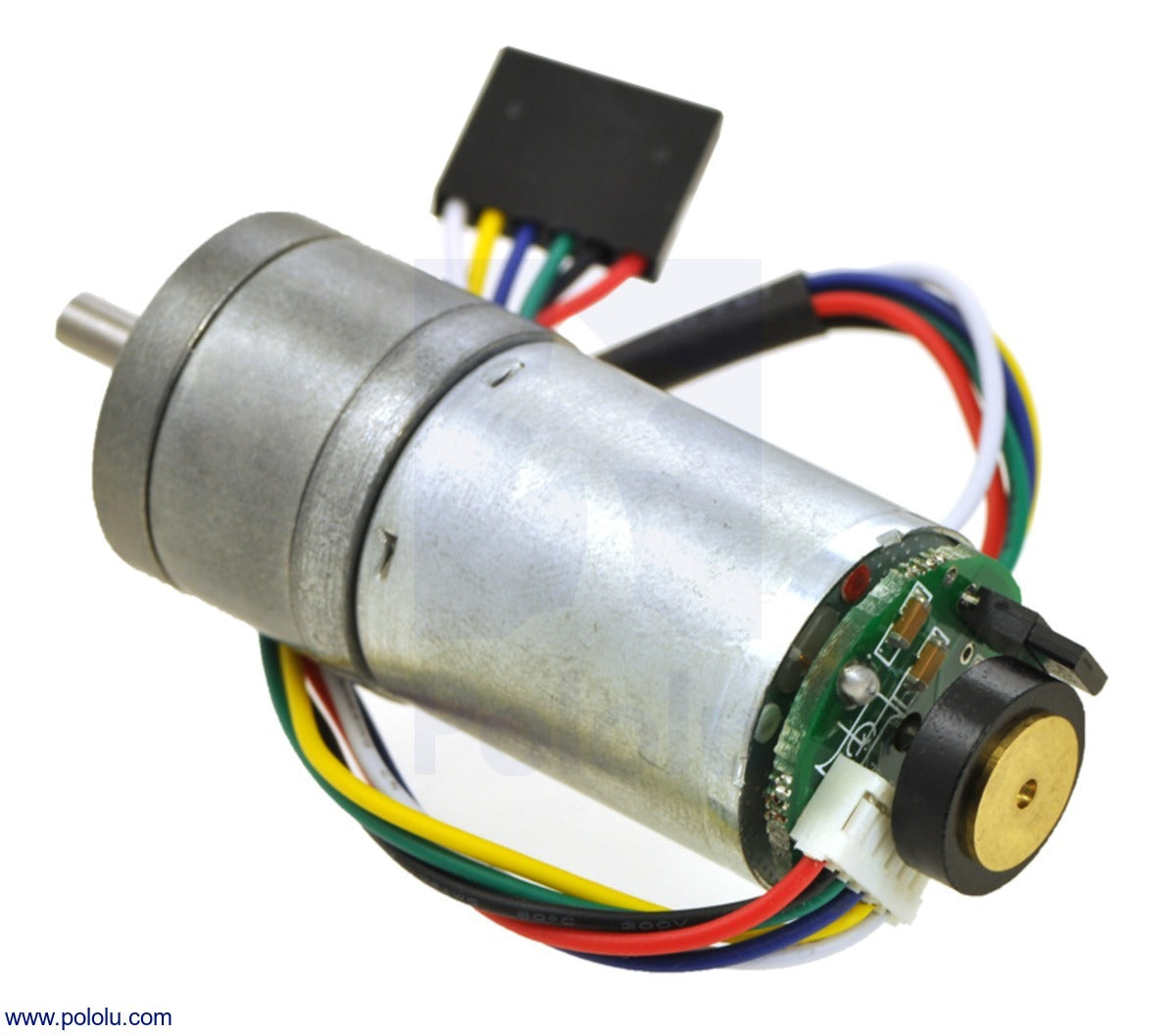 9.7:1 Metal Gearmotor 25Dx48L mm LP 12V with 48 CPR Encoder