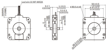 Sanyo Pancake Stepper Motor: Bipolar, 200 Steps/Rev, 50×16mm, 5.9V, 1 A/Phase