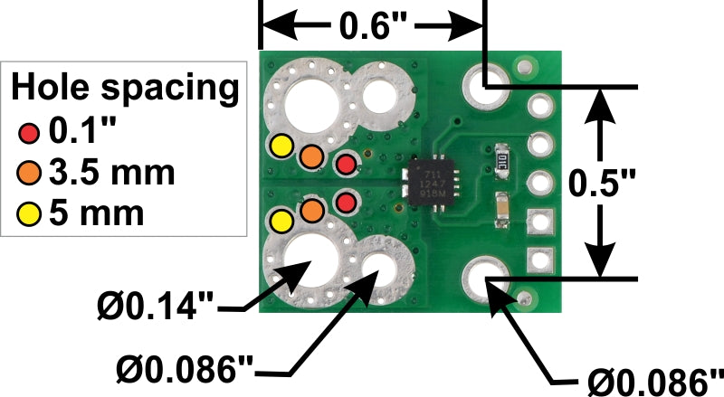 ACS711EX Current Sensor Carrier -31A to +31A