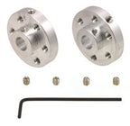 Pololu Universal Aluminum Mounting Hub for 1/4" Shaft, #4-40 Holes (2-Pack)