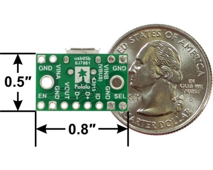 FPF1320 Power Multiplexer Carrier with USB Micro-B Connector