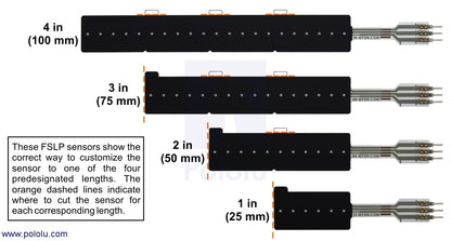 Force-Sensing Linear Potentiometer: 4.0"×0.4" Strip, Customizable Length