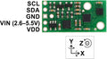 AltIMU-10 v4 Gyro, Accelerometer, Compass, and Altimeter (L3GD20H, LSM303D, and LPS25H Carrier)