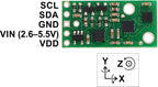 AltIMU-10 v4 Gyro, Accelerometer, Compass, and Altimeter (L3GD20H, LSM303D, and LPS25H Carrier)