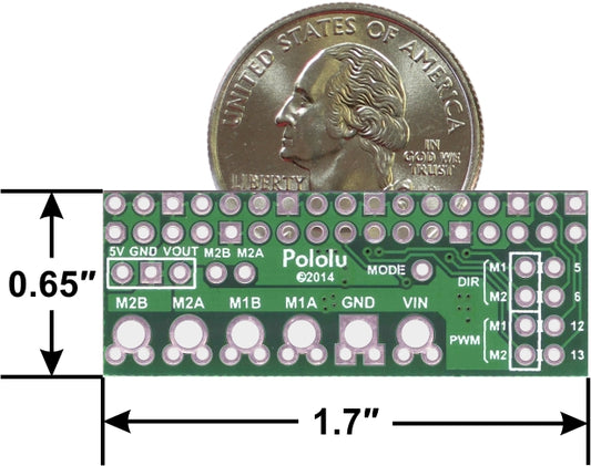 Pololu DRV8835 Dual Motor Driver Kit for RasPi B+