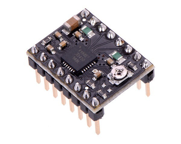 A4988 Stepper Motor Driver Carrier, Black Edition (Bulk, Header Pins Soldered)