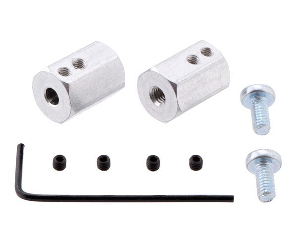12mm Hex Wheel Adapter for 4mm Shaft (2-Pack)