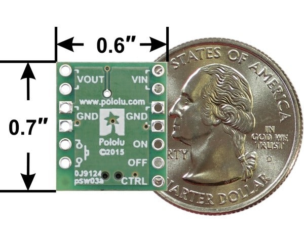 Mini Pushbutton Power Switch with Reverse Voltage Protection, LV
