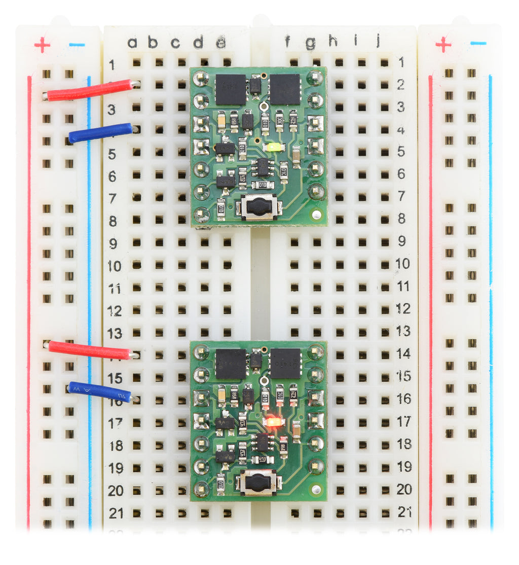 Mini Pushbutton Power Switch with Reverse Voltage Protection, SV