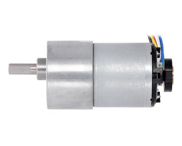 100:1 Metal Gearmotor 37Dx73L mm 12V with 64 CPR Encoder (Helical Pinion)