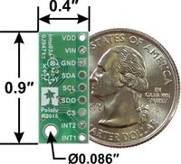 LSM6DS33 3D Accelerometer and Gyro Carrier with Voltage Regulator