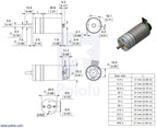 9.7:1 Metal Gearmotor 25Dx48L mm LP 12V with 48 CPR Encoder