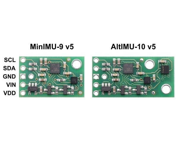 AltIMU-10 v5 Gyro, Accelerometer, Compass, and Altimeter (LSM6DS33, LIS3MDL, and LPS25H Carrier)