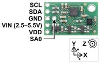 MinIMU-9 v5 Gyro, Accelerometer, and Compass