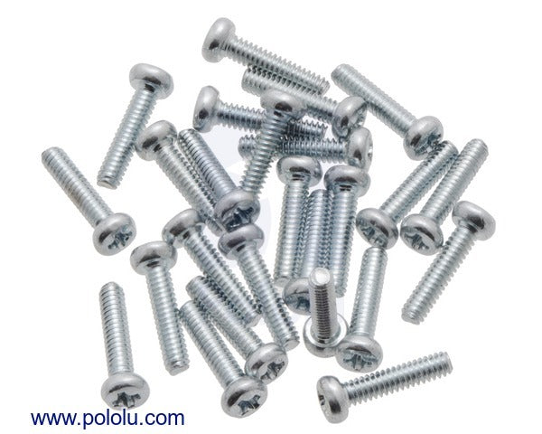 Machine Screw: #2-56, 3/8″ Length, Phillips (25-pack)