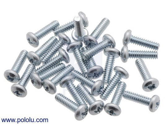 Machine Screw: #4-40, 3/8″ Length, Phillips (25-pack)