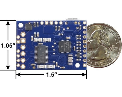 Tic T825 USB Multi-Interface Stepper Motor Controller (Connectors Soldered)