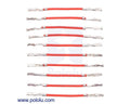 Wires with Pre-Crimped Terminals 10-Pack F-F 1" Red