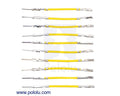Wires with Pre-Crimped Terminals 10-Pack M-F 1" Yellow