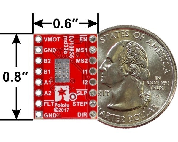 MP6500 Stepper Motor Driver Carrier, Potentiometer Current Control