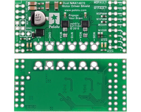 Dual MAX14870 Motor Driver Shield for Arduino