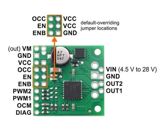 TB9051FTG Single Brushed DC Motor Driver Carrier