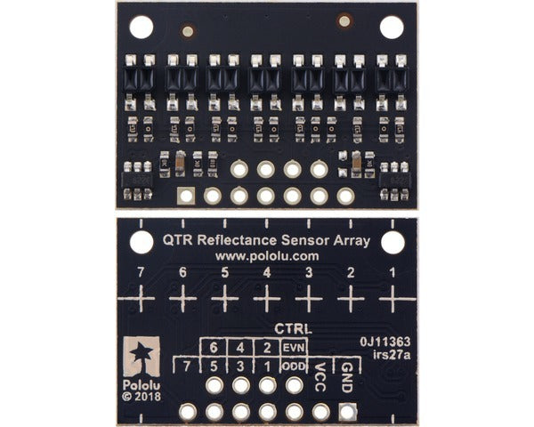 QTR-HD-07A Reflectance Sensor Array: 7-Channel, 4mm Pitch, Analog Output