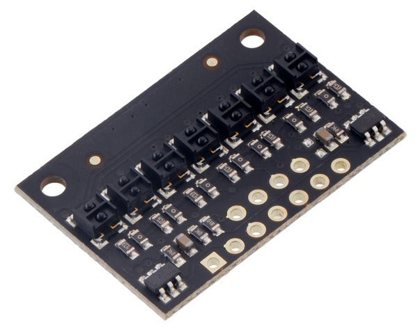 QTRX-HD-07A Reflectance Sensor Array: 7-Channel, 4mm Pitch, Analog Output, Low Current