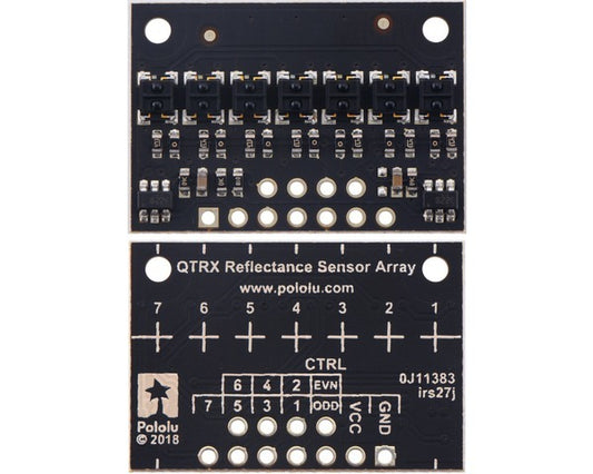 QTRX-HD-07A Reflectance Sensor Array: 7-Channel, 4mm Pitch, Analog Output, Low Current