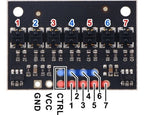 QTRX-HD-07A Reflectance Sensor Array: 7-Channel, 4mm Pitch, Analog Output, Low Current