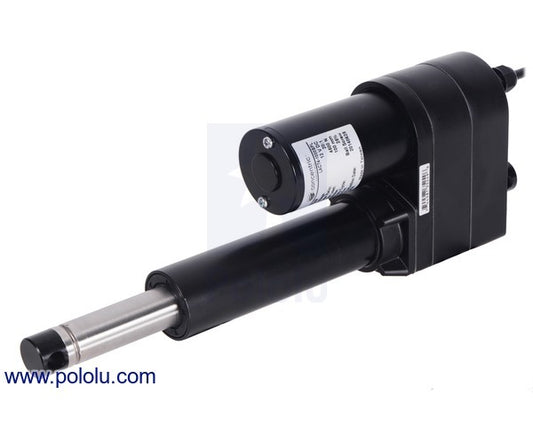 Glideforce LACT8-500AL Industrial-Duty Linear Actuator with Acme Drive: 250kgf, 8" Stroke (7.5" Usab