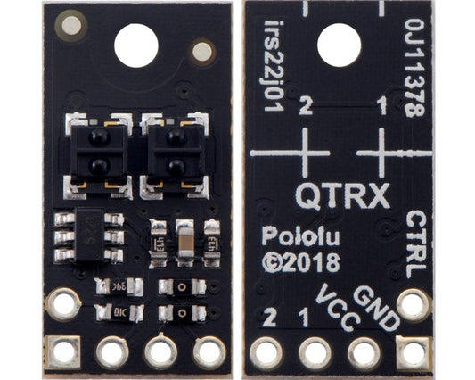 QTRX-HD-02A Reflectance Sensor Array: 2-Channel, 4mm Pitch, Analog Output, Low Current