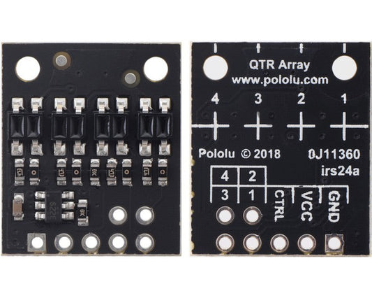 QTR-HD-04A Reflectance Sensor Array: 4-Channel, 4mm Pitch, Analog Output