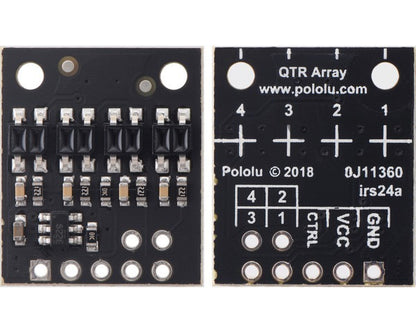 QTR-HD-04RC Reflectance Sensor Array: 4-Channel, 4mm Pitch, RC Output