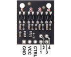 QTR-HD-04RC Reflectance Sensor Array: 4-Channel, 4mm Pitch, RC Output