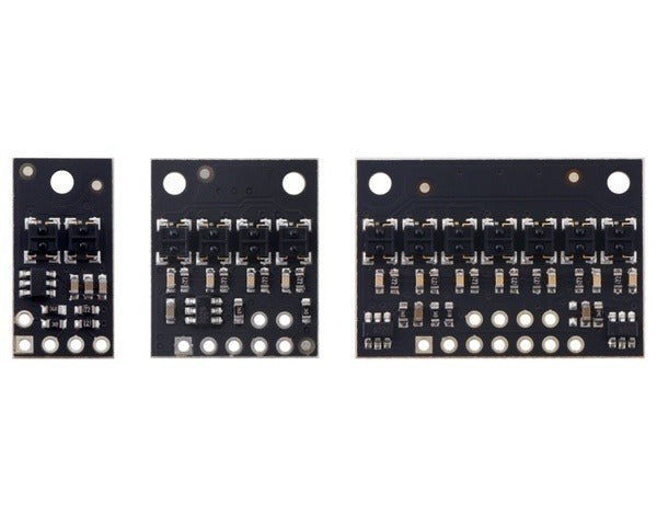 QTRX-HD-07RC Reflectance Sensor Array: 7-Channel, 4mm Pitch, RC Output, Low Current