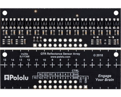 QTR-HD-15RC Reflectance Sensor Array: 15-Channel, 4mm Pitch, RC Output