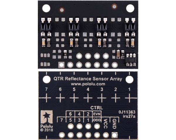 QTR-MD-04RC Reflectance Sensor Array: 4-Channel, 8mm Pitch, RC Output