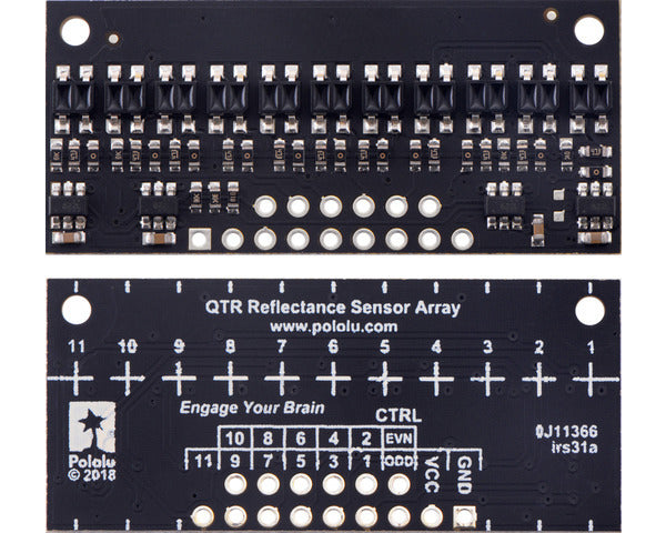 QTR-HD-11A Reflectance Sensor Array: 11-Channel, 4mm Pitch, Analog Output