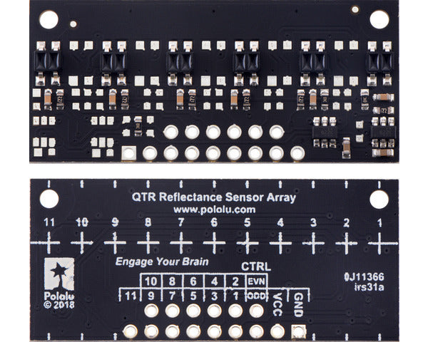 QTR-MD-06RC Reflectance Sensor Array: 6-Channel, 8mm Pitch, RC Output