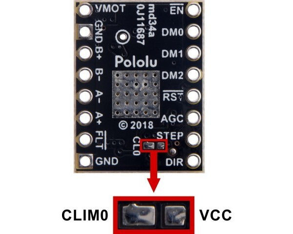 TB67S249FTG Stepper Motor Driver Compact Carrier (Header Pins Soldered)