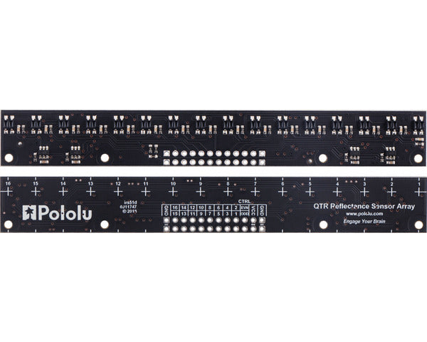 QTR-MD-16RC Reflectance Sensor Array: 16-Channel, 8mm Pitch, RC Output