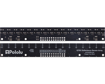 QTRX-MD-16A Reflectance Sensor Array: 16-Channel, 8mm Pitch, Analog Output, Low Current