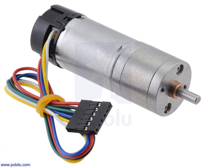 172:1 Metal Gearmotor 25Dx71L mm LP 12V with 48 CPR Encoder