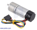99:1 Metal Gearmotor 25Dx69L mm HP 12V with 48 CPR Encoder