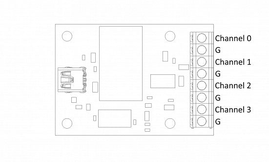 PhidgetAnalog 4-Output