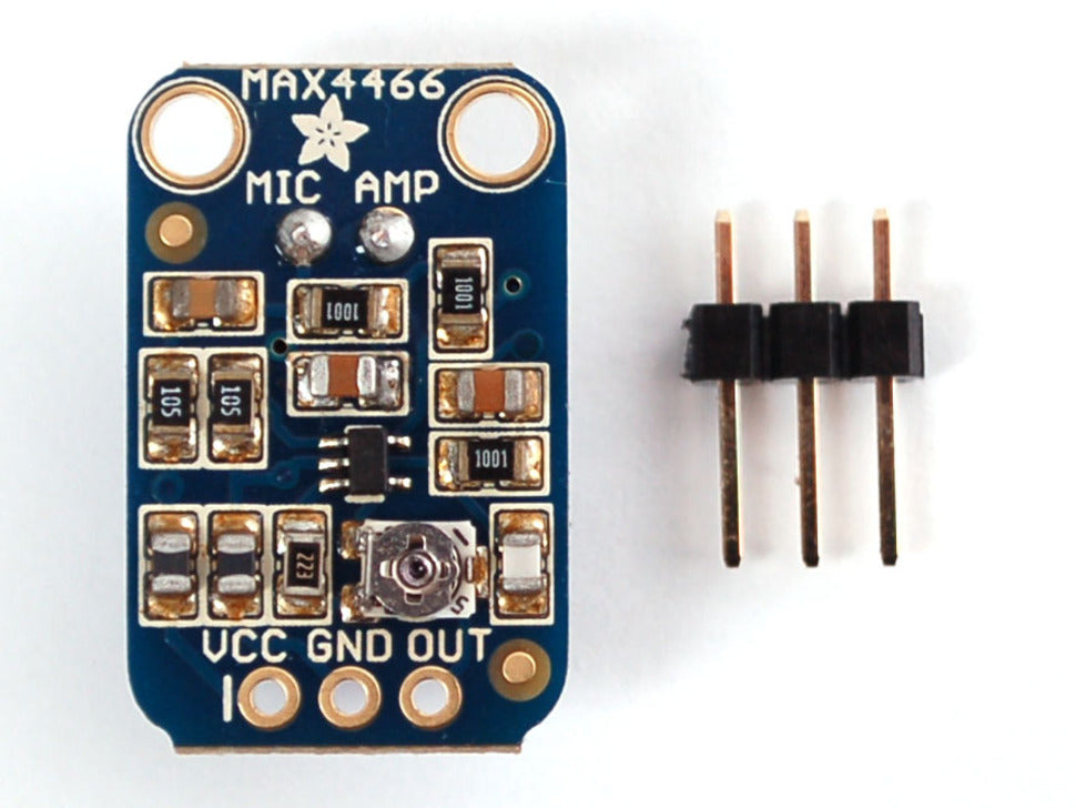 Electret Microphone Amplifier - MAX4466 with Adjustable Gain